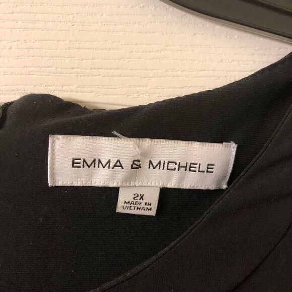 Emma &  Michele black Women’s dress sz 2X - Picture 4 of 5